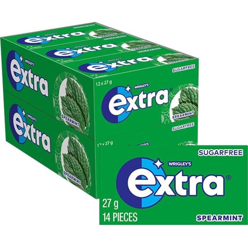 Buy Extra Spearmint Sugar Free Gum 24 Packets (14 Pieces Each) Fresh ...