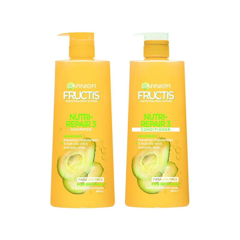 Buy Garnier Fructis NutriRepair Shampoo & Conditioner 850mL MyDeal