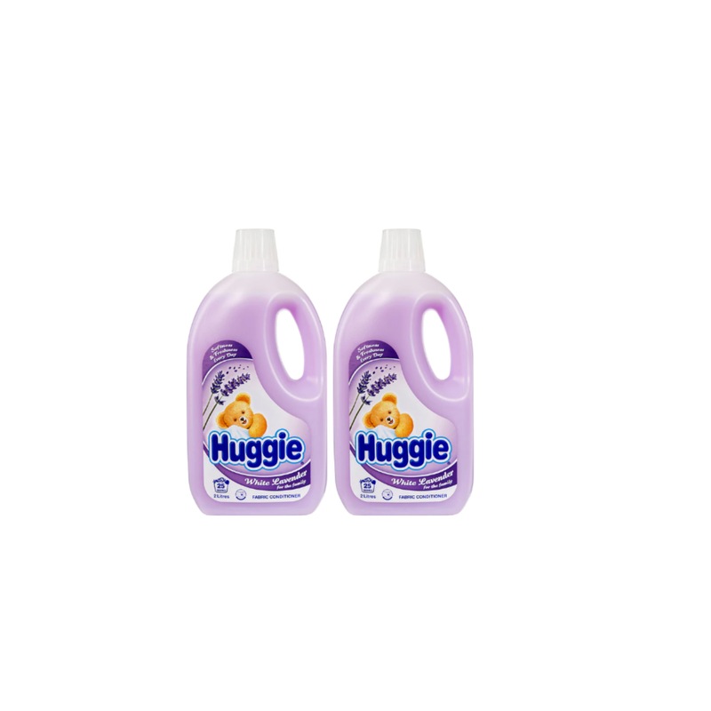 Buy Huggie Fabric Conditioner White Lavender 2 x 2L MyDeal