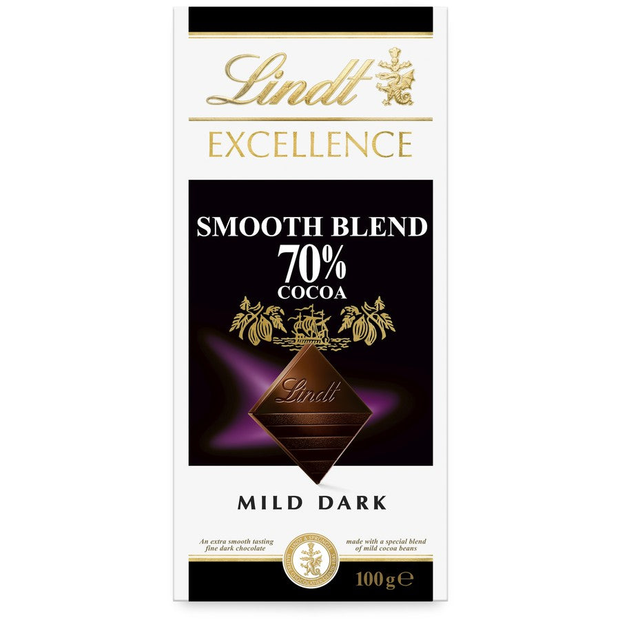 Lindt Excellence Dark Chocolate 70% 100g 70% Cocoa Content Dark Chocolate For Chocolate Lovers Organic Chocolate Alternative