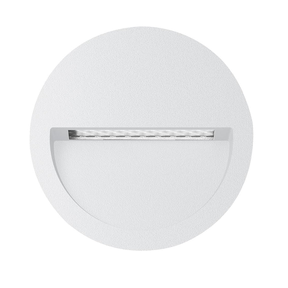 Buy Zac Round Outdoor Step Light 12V White Aluminium 3000K - 19776 ...