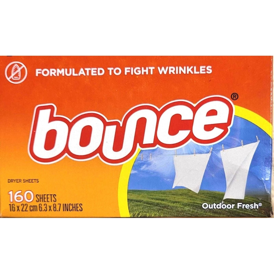 Bounce Fabric Softener Dryer Sheets Outdoor Fresh Soft Clothes (160 Count)