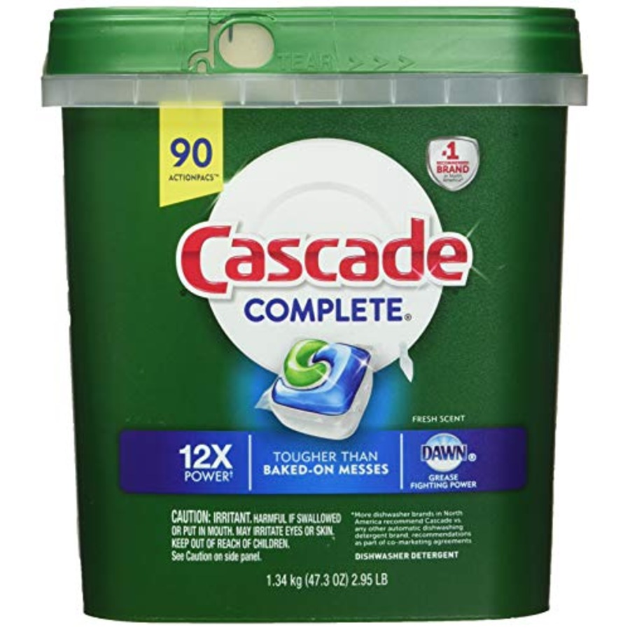 Buy Cascade Complete Dishwashing Tablets, Fresh Scent Pacs, 1.34 kg ...