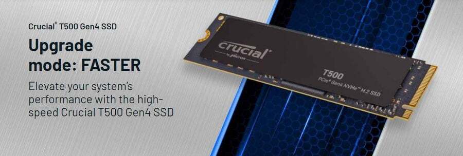 Buy Crucial T500 2TB Gen4 NVMe SSD - 7400/7000 MB/s R/W 1200TBW 1440K ...