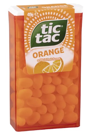 Tic Tac Orange Flavor Mints – 10 Pack, 18g (0.64oz) Each – Fresh Breath, Gluten Free