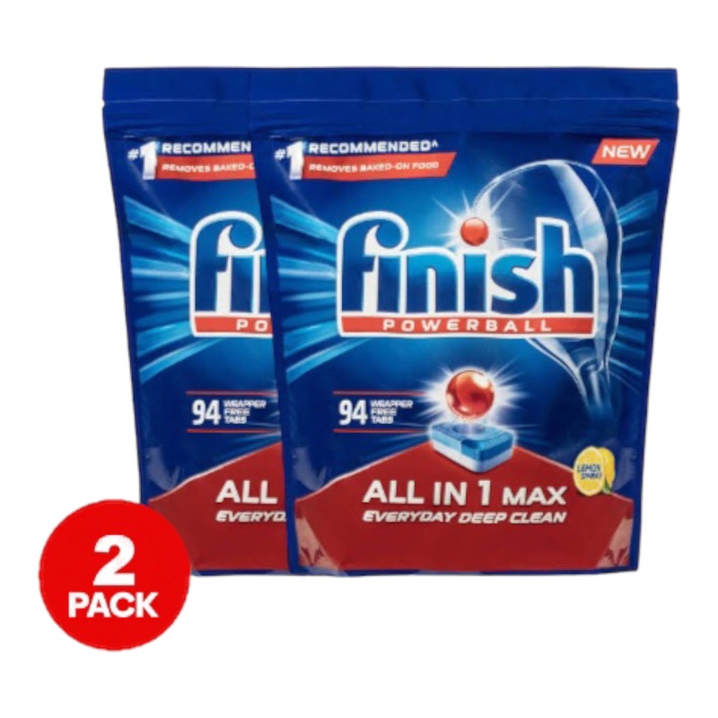 Buy 2 Pack Finish Powerball Allin1 Max Dishwashing Tablets Lemon