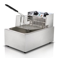 GGP 10L Electric Commercial Deep Fryer Single Basket 2200W