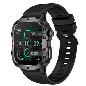 GGP Black Rugged Smart Fitness Watch Waterproof, Multi Sport Modes, And Health Tracking