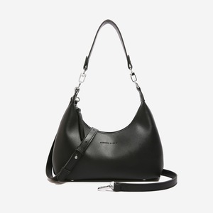 GGP Black Women'S Trendy Pu Leather Shoulder Bag Fashionable Underarm Hobo Bag With Adjustable Strap