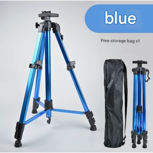 GGP Blue Lightweight Adjustable Aluminum Camera Tripod With Carry Bag Professional Photography Stand