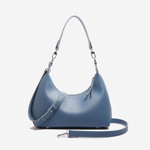 GGP Blue Women'S Trendy Pu Leather Shoulder Bag Fashionable Underarm Hobo Bag With Adjustable Strap