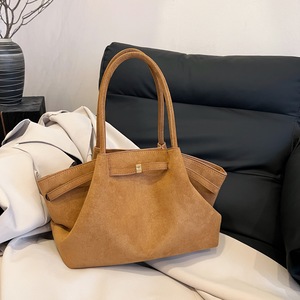 GGP Brown Elegant Suede Tote Bag Soft And Stylish Handbag For Everyday Use