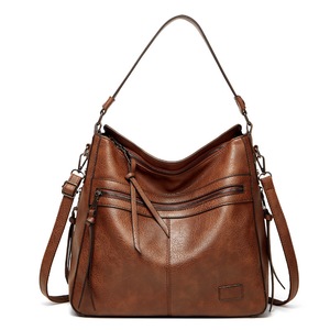 GGP Brown Spacious & Stylish Pu Leather Tote Bag Versatile Shoulder/Crossbody