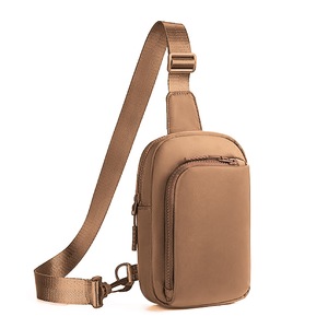 GGP Brown Trendy Waterproof Sling Bag Lightweight Crossbody Chest Pack, Adjustable Strap