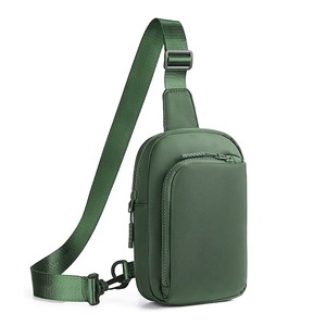 GGP Dark Green Trendy Waterproof Sling Bag Lightweight Crossbody Chest Pack, Adjustable Strap