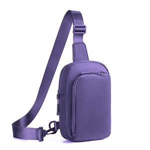 GGP Dark Purple Trendy Waterproof Sling Bag Lightweight Crossbody Chest Pack, Adjustable Strap
