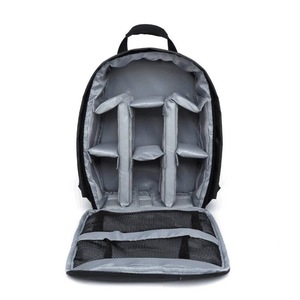 GGP Grey Lining Water Resistant Dslr Camera Backpack With Tripod Holder, Lightweight And Spacious Photography Bag For Outdoor Use(Camera And Accessories Are Props, Not Included)