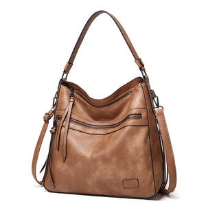 GGP Khaki Spacious & Stylish Pu Leather Tote Bag Versatile Shoulder/Crossbody
