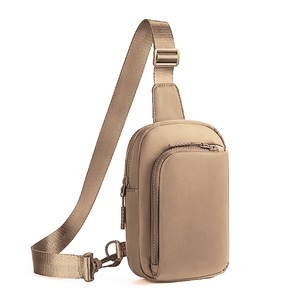 GGP Light Brown Trendy Waterproof Sling Bag Lightweight Crossbody Chest Pack, Adjustable Strap