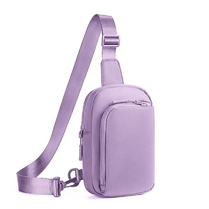 GGP Light Purple Trendy Waterproof Sling Bag Lightweight Crossbody Chest Pack, Adjustable Strap