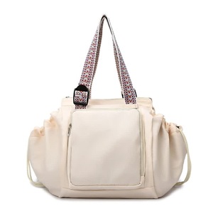 GGP Off White Convertible Multifunctional Baby Cradle Travel Bag Women'S Backpack, Shoulder Bag, Mummy Bag With Expandable Storage
