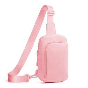 GGP Pink Trendy Waterproof Sling Bag Lightweight Crossbody Chest Pack, Adjustable Strap