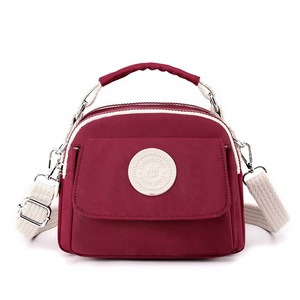 GGP Red Compact Nylon Crossbody Bag Stylish And Versatile Shoulder Purse