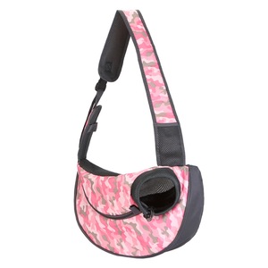 GGP Size L Pink Lightweight Single Shoulder Pet Sling Bag Stylish Durable Oxford Fabric Carrier