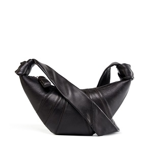 GGP Small Coffee Stylish Croissant Crossbody Bag Elegant Horn Shaped Design With Lazy Chic Vibes