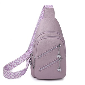 GGP Waterproof Crossbody Sling Bag With Adjustable Strap Purple
