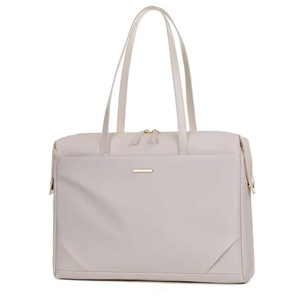 GGP White Women'S Work Tote Bag New Fashionable Laptop Bag, Large Capacity Business Briefcase, Commute & Office Tote
