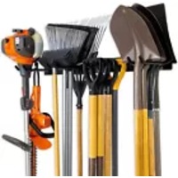 P&P 2PC Anti-Drop Garden Tool Rack Holder Garage Shed Wall Mounted Storage Organiser