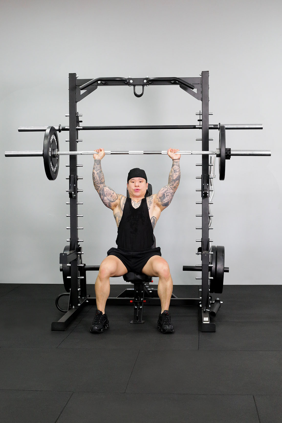 Buy Body Iron Smith Machine Half Rack MyDeal