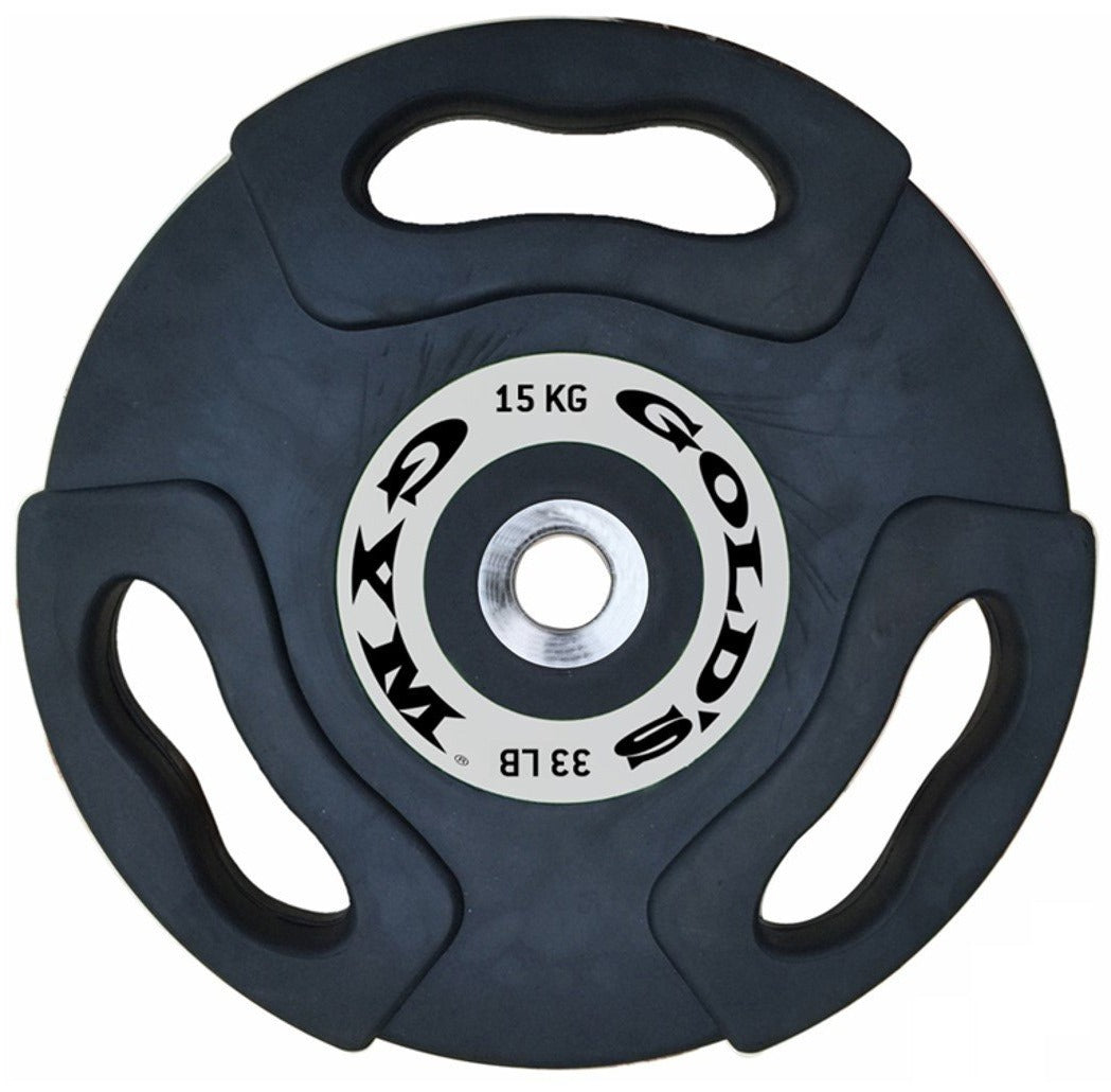 Gold’s Gym 15kg Olympic Tri-Grip Weight Plate Pair Australia