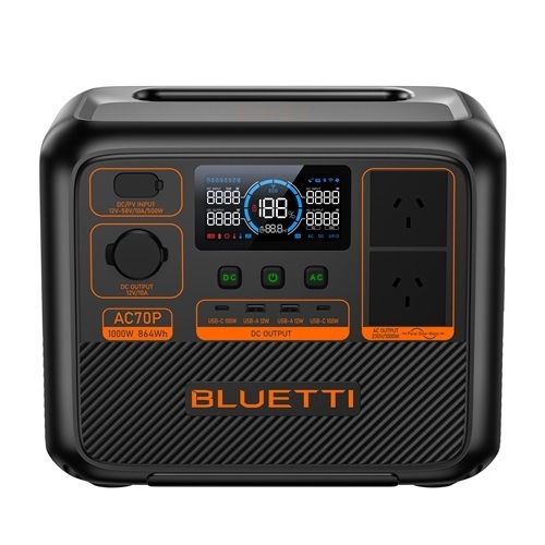 Bluetti AC70P Portable Power Station 864Wh Australia