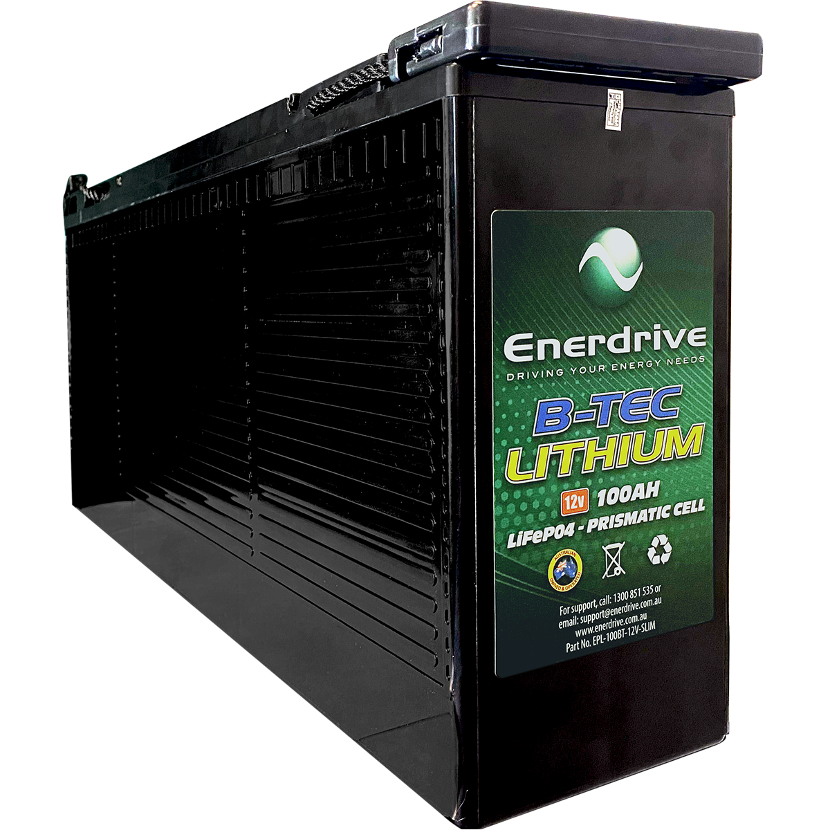 Enerdrive B TEC 100Ah Slimline Lithium Battery Australia