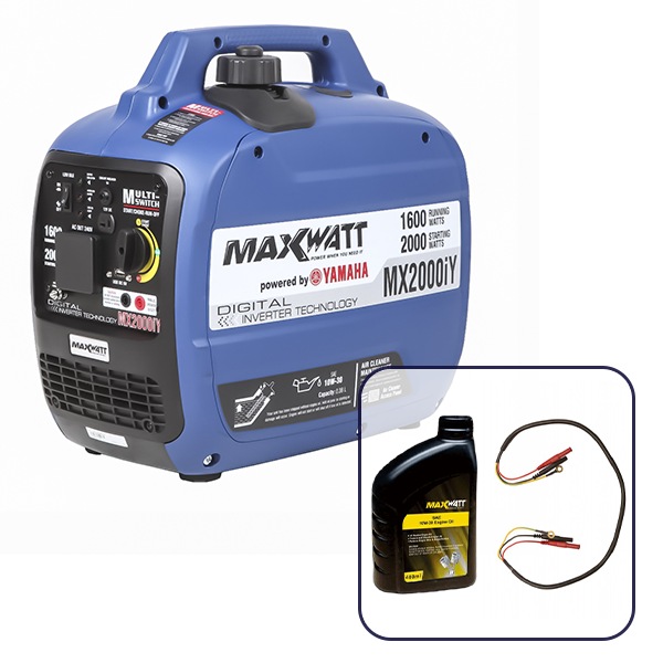 MaxWatt 2000W Yamaha Petrol Inverter Generator Australia