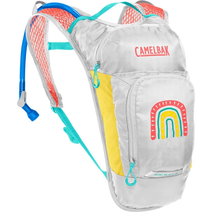 CamelBak Mini Mule 1.5L Kids Hydration Pack - Grey/Rainbows