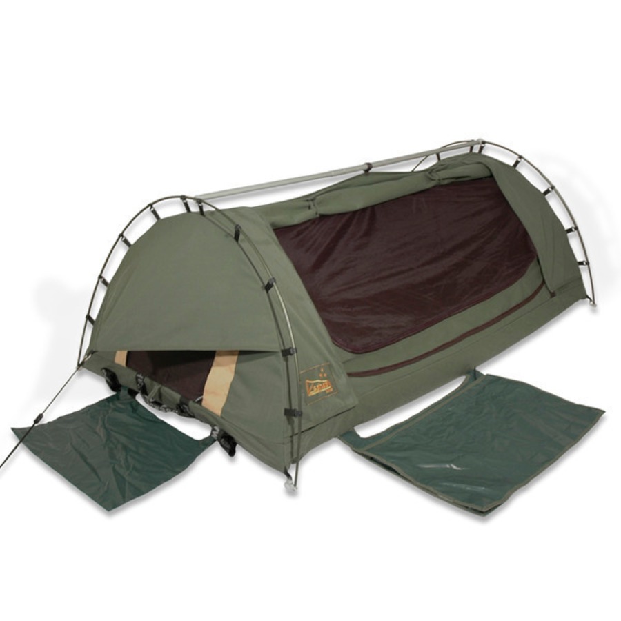 Sahara Drover Queen Freestanding Dome Canvas Swag & Bag