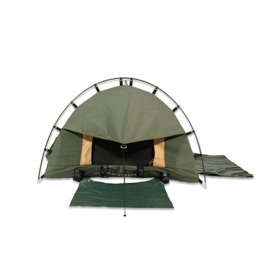 Sahara Drover Queen Freestanding Dome Canvas Swag & Bag