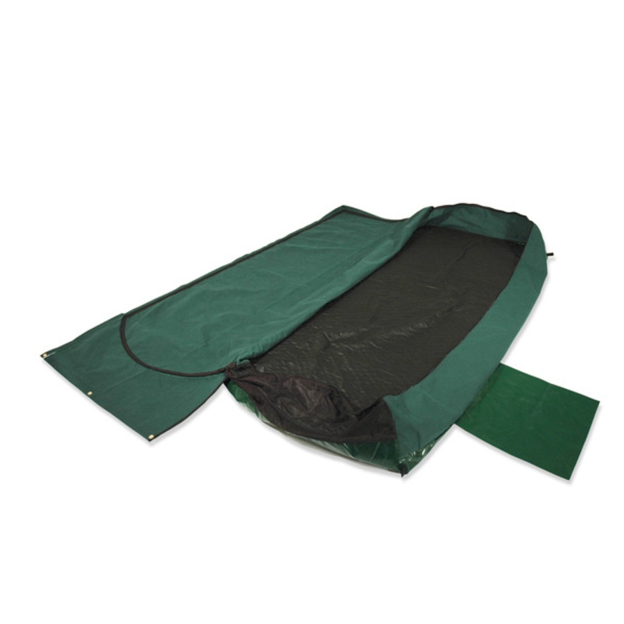 Sahara Traveller Deluxe Double Traditional Swag & Bag - Green