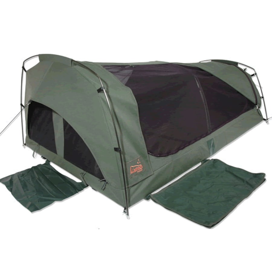 Sahara Wanderer Deluxe King Single Dome Canvas Swag & Bag