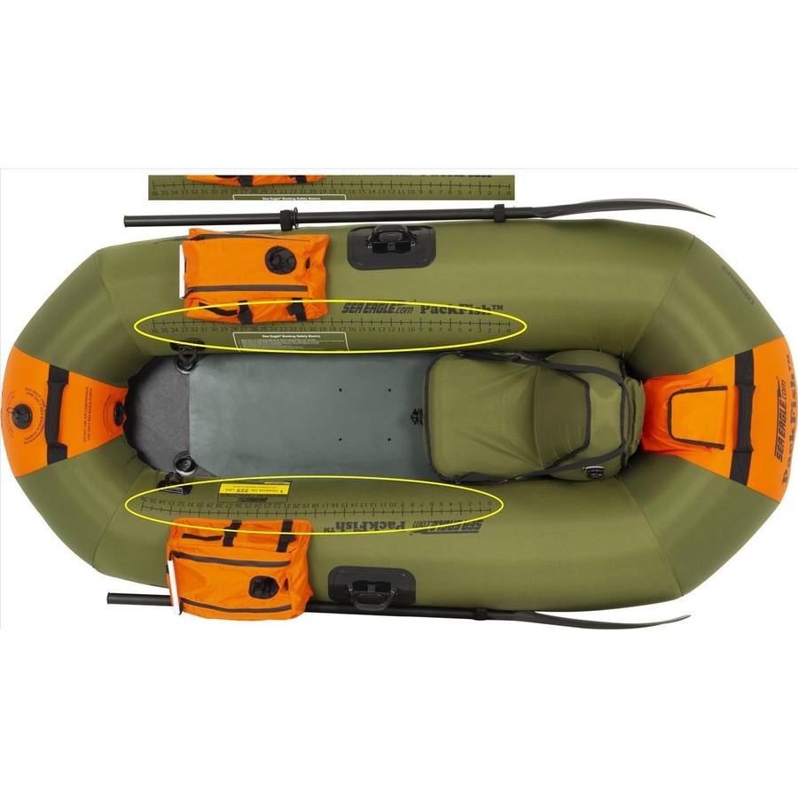 Sea Eagle PackFish7 Inflatable 1 Person Fishing Boat - Pro Package