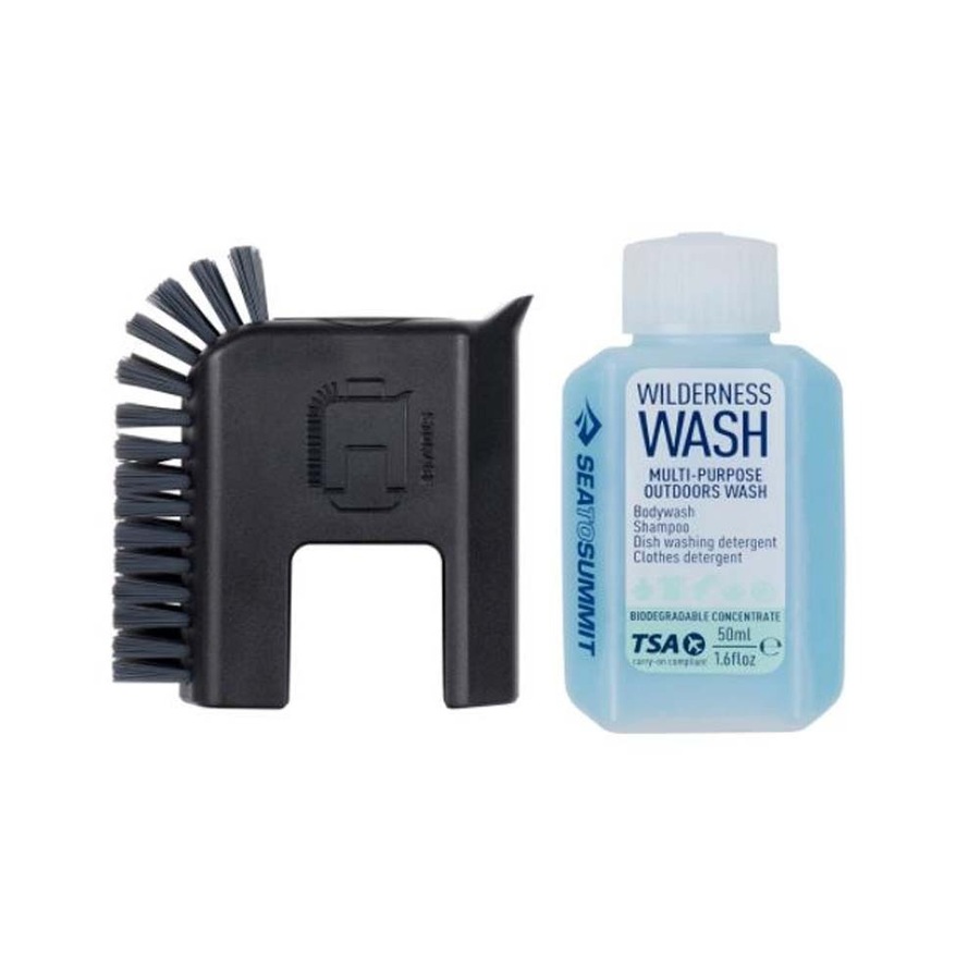 Sea To Summit Pot Scrubber and Soap Bottle - 2PC - Black - 50ml