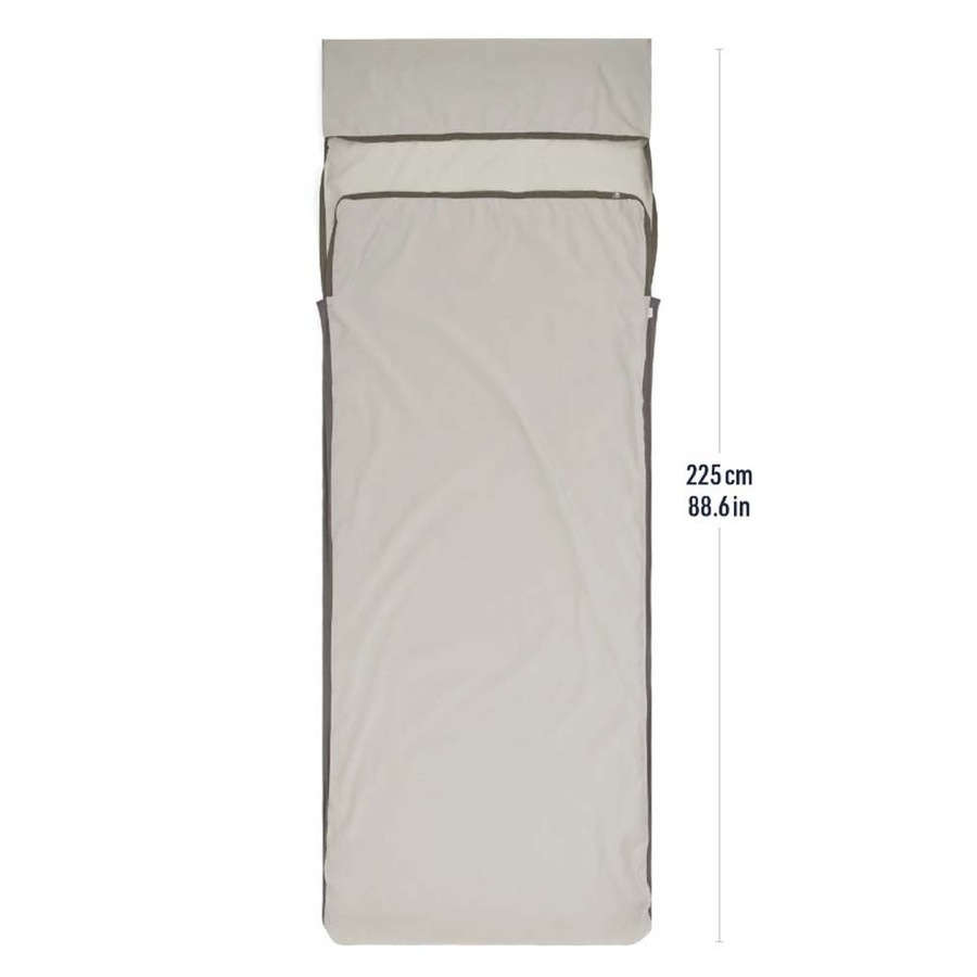 Sea to Summit Silk Blend Unisex Fleece Sleeping Bag Liner - Rectangular w/ Pillow Sleeve