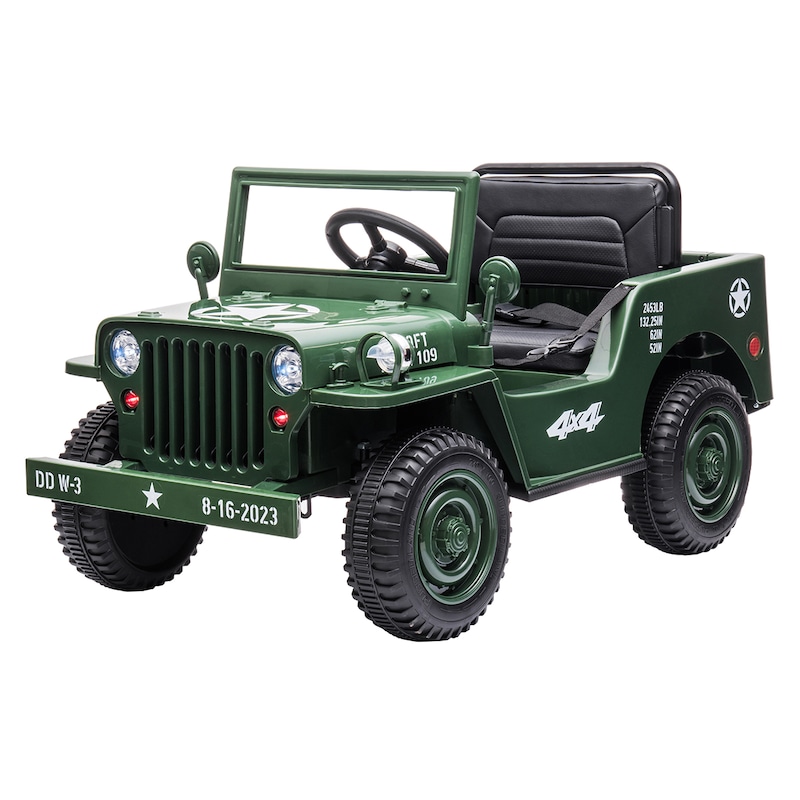 Buy Go Skitz Major 12V Electric Ride On - Army Green - MyDeal