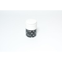 MOG AND BONE CERAMIC TREAT CANISTER BLACK DOG 1.5L