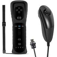 Replacement Wii Remote Controller, 2 in 1 Remote with Nunchuck Controller Compatible with Wii Wii U Console