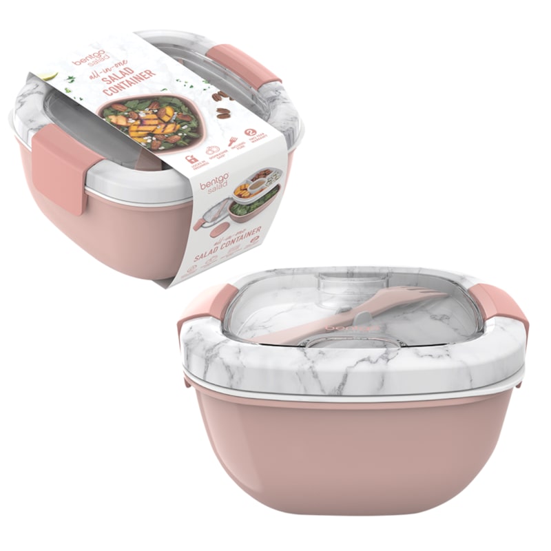 Buy Bentgo All-In-One Salad Container - Blush Marble - MyDeal