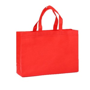 100X Reusable Shopping Bags Tote Bag Washable Eco Friendly Non Woven Folding Bag Red